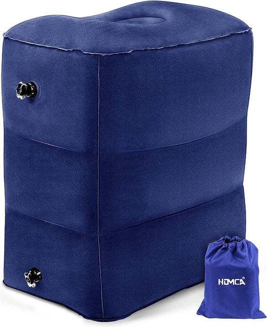 Reiskussen - Reiskussen Nekkussen - Reiskussen Vliegtuig - Reiskussen Kind - Voetensteun - Vliegtuig kussen - Vliegtuigbed - Ook geschikt voor auto en bus van Merkloos