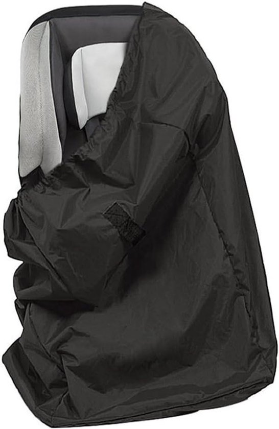 Reistas voor autostoel en kinderwagen, transporttas met schouderriem, waterdicht - handig voor vliegtuigreizen - 86 x 43 cm - Zwart van Merkloos