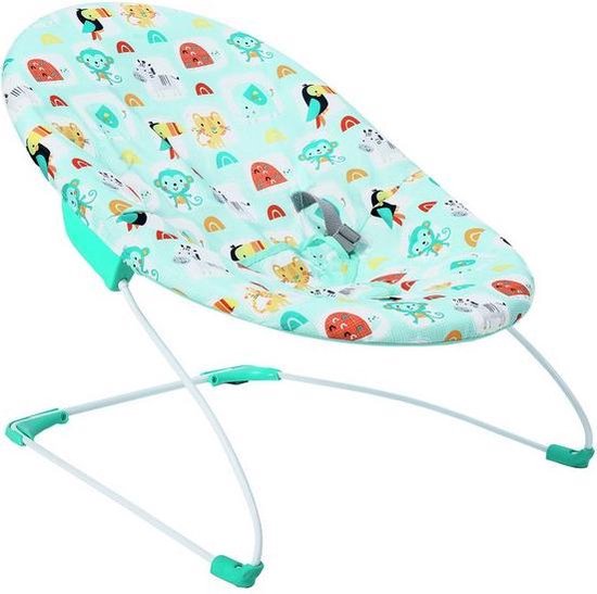 Relax, Little World Wipstoel met dierenprint babysit circus, bouncer van Relax
