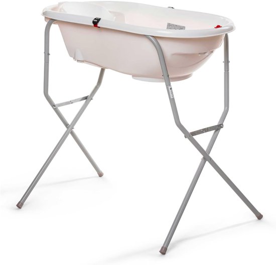REN® baby badje met standaard - baby badje - babybadje met standaard - Metaal - Grijs - 90cm x 85cm x 94cm