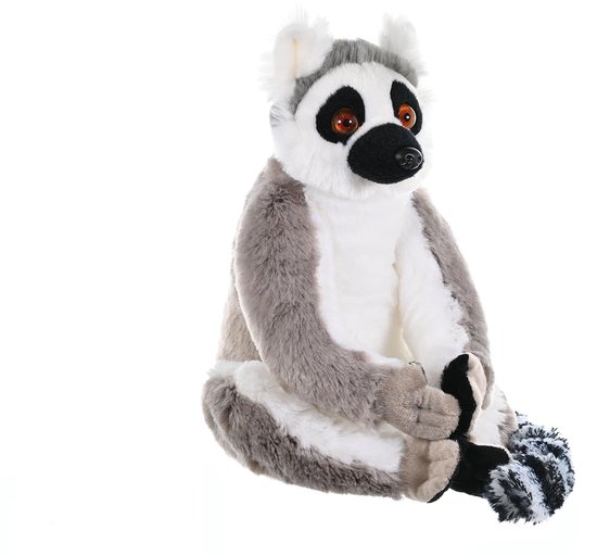 Republic Cuddlekins Ringstaart Lemur, knuffeldier, babycadeau voor meisjes en jongens, pluche knuffeldier voor baby's, speelgoed van gerecycled materiaal, 30 cm