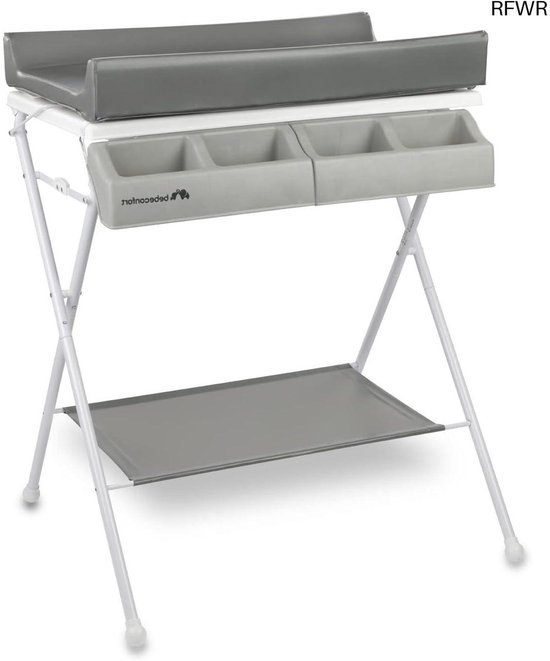 RFWR® Compacte 2-in-1 Baby Bad & Verschoontafel voor 0-12 Maanden - Inklapbaar en Praktisch Met Opbergvakken