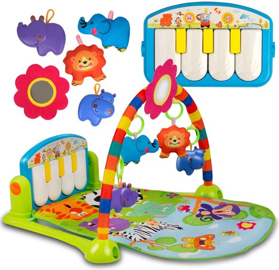 Ricokid Muziek speelmat / Babygym - 3-in-1 Muzikale Activity - jungle van Ricokid