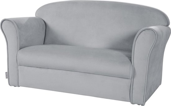 Roba Kinderbank Lil Sofa Junior 38 X 78 X 43 Cm Fluweel Grijs van Roba.