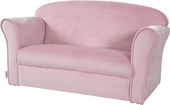 Roba Kinderbank Lil Sofa Junior 38 X 78 X 43 Cm Fluweel Roze van Roba.