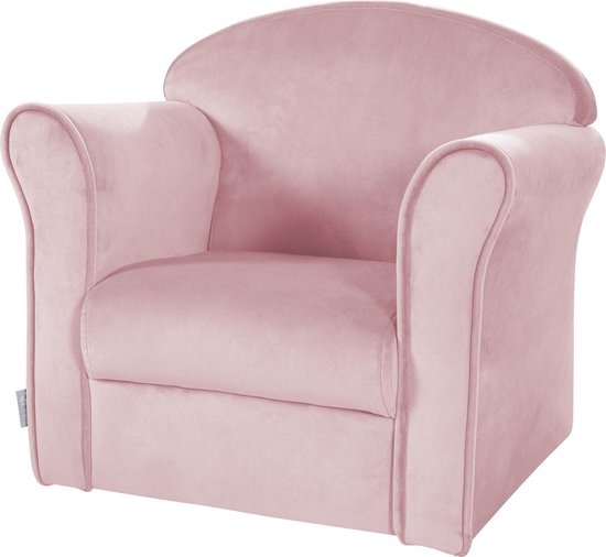 Roba Kinderfauteuil Lil Sofa Junior 43 Cm Fluweel Roze van Merkloos