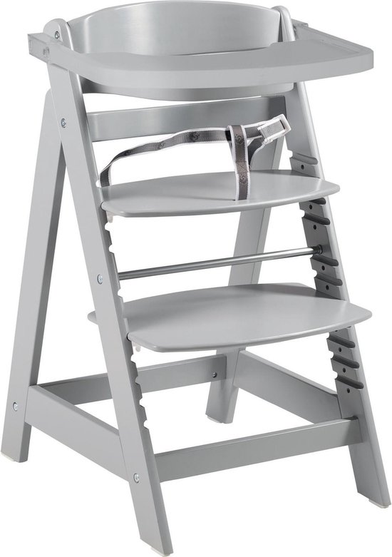 roba 'Sit Up Click & Fun' Houten Kinderstoel - Meegroeistoel voor Baby's en Kinderen - Taupe van Roba