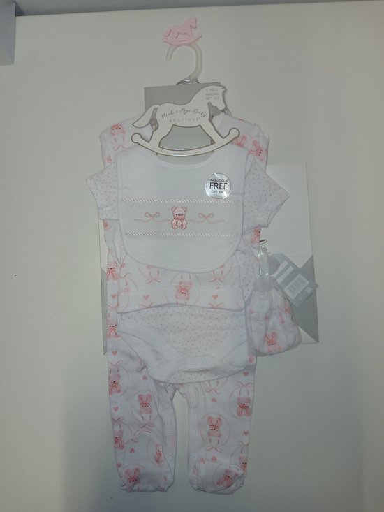 Rock a Bye Baby - kraam cadeauset baby - 5-delig - meisjes - maat 56