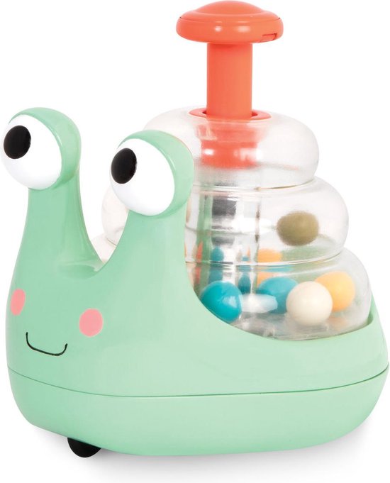 Rolling light-up snail popper Slakkentol met lichtjes van Toi-Toys
