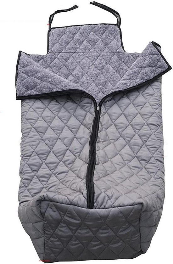 Rolstoel Voetenzak - Rolstoeldeken Winter - Warm Blijven - Waterdicht & Pluche - Universele Pasvorm - Zwart