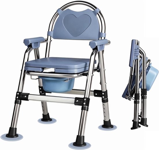 RONN® Toiletstoel - Toilet Seat Riser - Lichtblauw - ‎ 82cm x 58cm x 20cm
