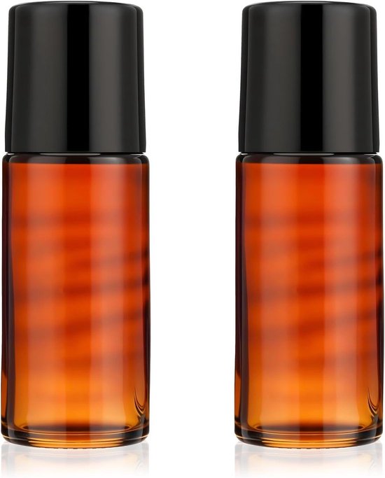 Ronte - Essentiële Olie Roller Flessen 2 Stuks 50ml - Hervulbare Rollerball Containers - Geur Lege Fles voor Cosmetica & Parfum van Ronte