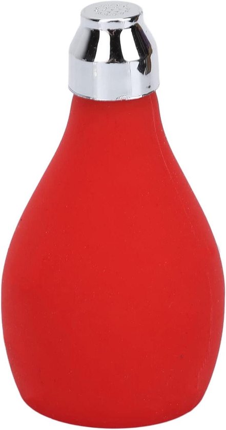 Ronte - Navulbare Spuitapplicator voor Kappers, Talkpoeder voor Krullend Haar, Silicone Knijpfles, Cosmetica Container - Rood - Haarverzorging Beauty Essentials