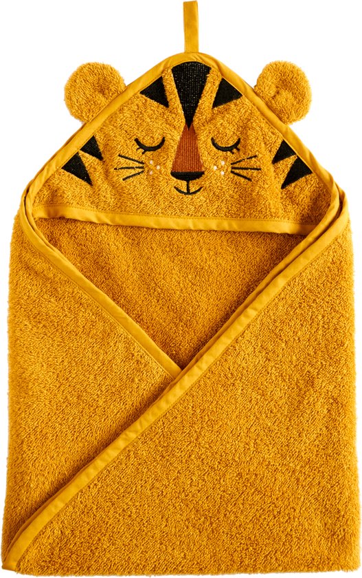 Roommate Tiger Badcape Ochre van Roommate