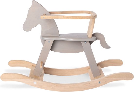 Rootz Hobbelpaard Pinolino - Houten Rocker - Kinderauto - Massief Beukenhout - 86cm x 31cm x 58cm van Rootz