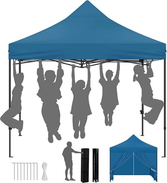 Rootz Opvouwbaar Tuinpaviljoen - Buitenpaviljoen - Pop-up luifel - UV-bescherming - 289cm x 330cm x 289cm van Rootz