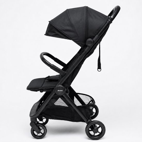 Roova® Move Buggy Zwart - Lichtgewicht Kinderwagen - Compact Inklapbaar