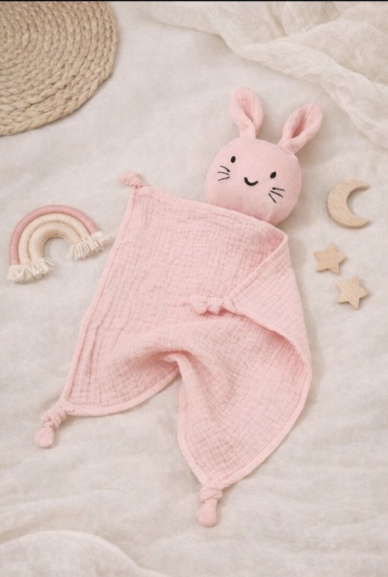 Roze Dons - Hydrofiel Knuffeldoekje Baby - Droomdotje van Merkloos