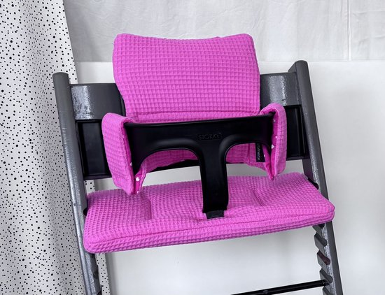 Roze kussenset voor op de Tripp Trapp stoel