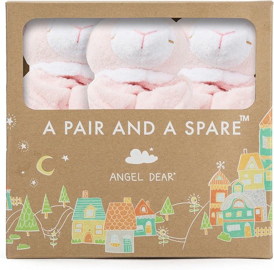 Roze Lammetje Knuffeldeken Set - Zacht en Veilig Sensorisch Speelgoed van Merkloos