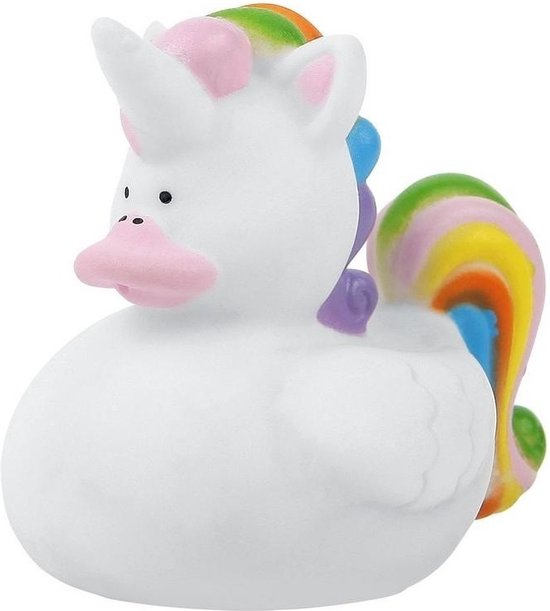 Rubber badeendje Eenhoorn 7 cm van Toi-Toys