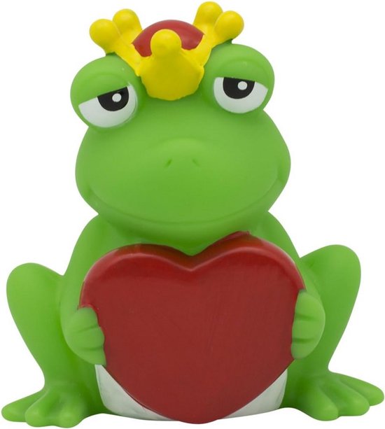 Rubberen Kikkertje met Hart voor Persoonlijke Boodschappen en Cadeaus van Merkloos