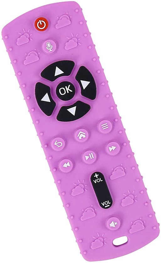 RubyC Baby Bijtspeeltje Afstandbediening Pop It Roze - Bijtring - Cadeau - Sinterklaas - BPA vrij van Ruby