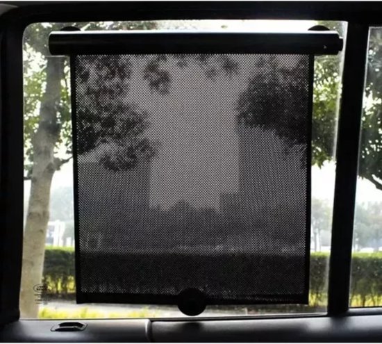 Ruhhy Auto Zonneschermen Set van 2 - Zwart - 41 x 46 cm - Eenvoudige Installatie van Ruhhy