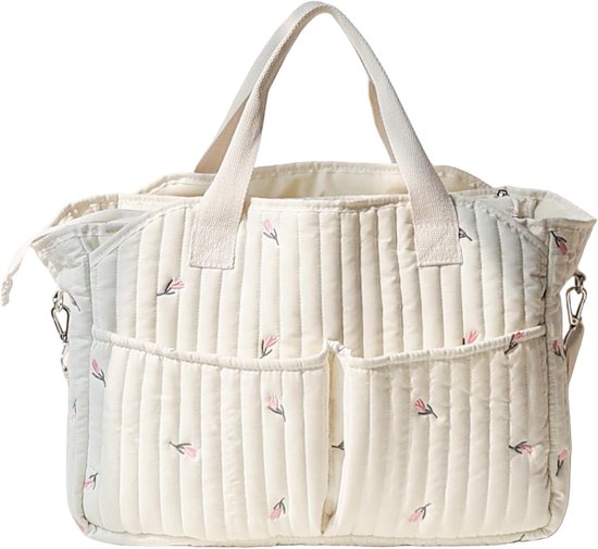Ruime Verkleedzakken voor Baby's met Meerdere Zakken, Zachte Fluwelen Tas voor Zwangerschap en Ziekenhuis, Perfect voor Tulpen en Onbezorgd Gebruik