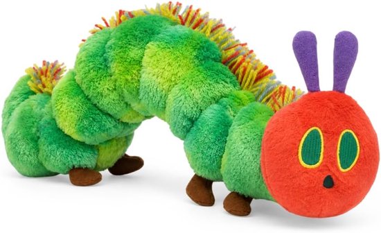 Rups Knuffeldier - Pluche Rups - Kinderspeelgoed - Geïnspireerd door kinderboek - 42 cm - Veelkleurig