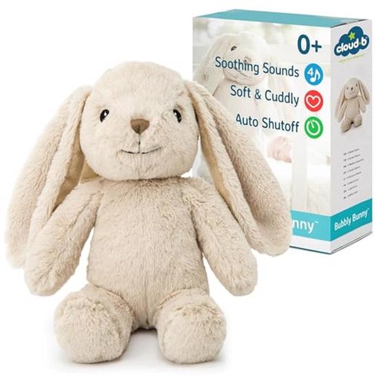 Rustgevend geluidsapparaat en schattig knuffeldier met witte ruis en slaapliedjes voor baby's van Merkloos