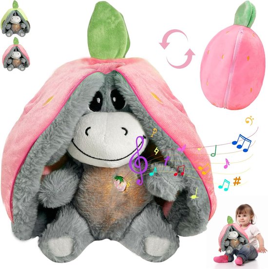 Rustgevend Knuffeldier met Ademhaling, Slaapliedjes en Warm Licht voor Baby's van Merkloos