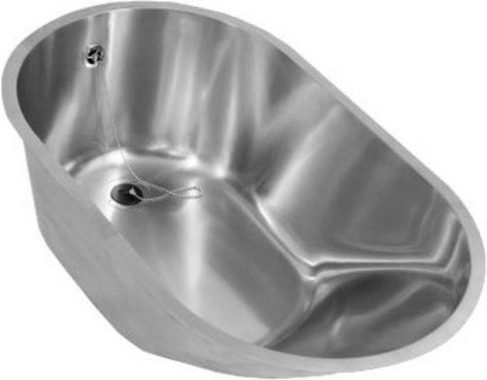 RVS Babybad inbouw van Clavisio