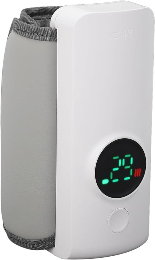 RWB® Flessenwarmer Onderweg - Flessenwarmer - Fleswarmer - Wit - 15cm x 10cm x 8cm van Rwb