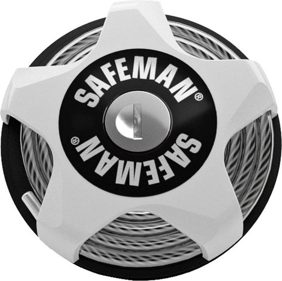 SAFEMAN - Kinderwagen slot - Mountainbike & Racefiets Compact & Multifunctioneel - Wit van Merkloos