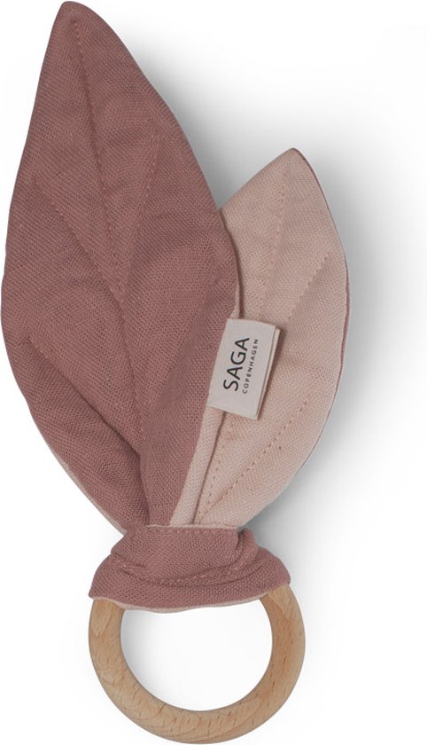 Saga Copenhagen - Bijtring Blad Blaoa - Mix Rose - Organic Cotton van SAGA