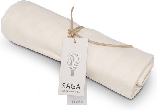 Saga Copenhagen | Hydrofiele doek / luier  | 70 x 70 cm | 100% bio katoen | Cream van Saga Copenhagen