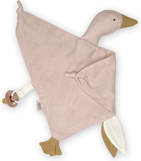Saga Copenhagen - Knuffeldoekje Bliki - Fopspeendoekje - Misty Rose - 44x46cm - Organisch Katoen van SAGA