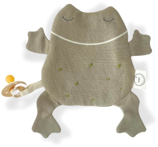 Saga Copenhagen - Knuffeldoekje Kikker Sif - Fopspeendoekje - Green Tea - 24x24cm - Organisch Katoen van Merkloos