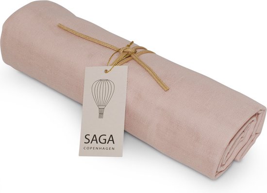 Saga Copenhagen - Swaddle / Hydrofiele Doek Hula - 100 x 100 cm - 100% bio katoen - Misty Rose van SAGA