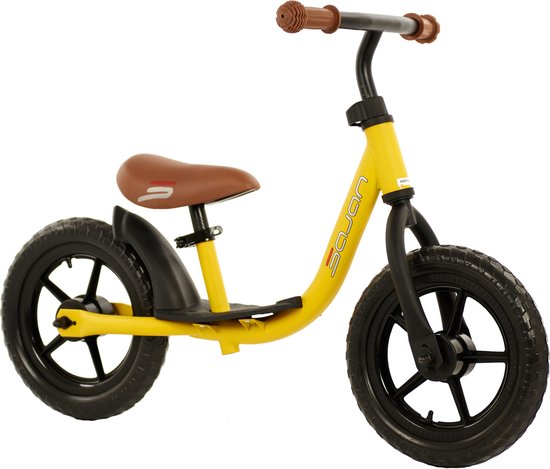 Sajan Loopfiets - Balance Bike - Jongens en Meisjes - Loopfiets 2 Jaar - Buitenspeelgoed - Mat-Oker van Sajan