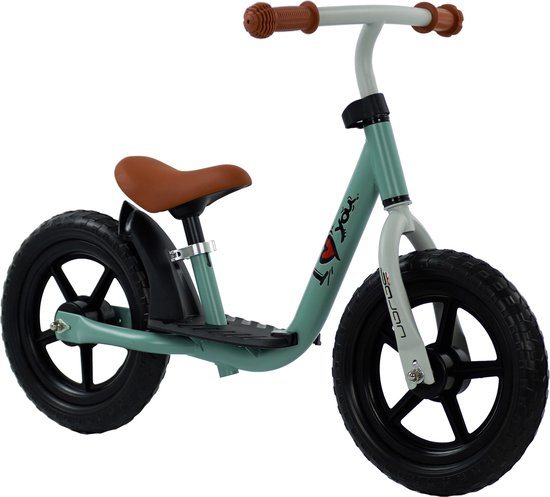 Sajan Loopfiets - Balance Bike - Jongens en Meisjes - Loopfiets 2 Jaar - Buitenspeelgoed - Olijfgroen van Sajan