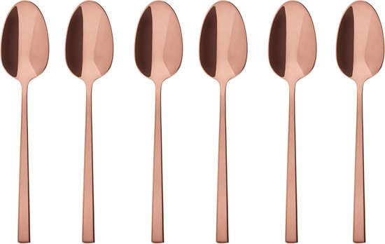 Sambonet Koffielepels Rock Koper 6 Stuks van Sambonet