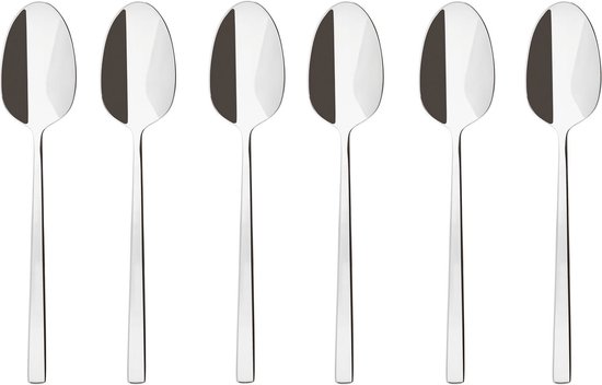 Sambonet Koffielepels Rock Zilver 6 Stuks van Sambonet