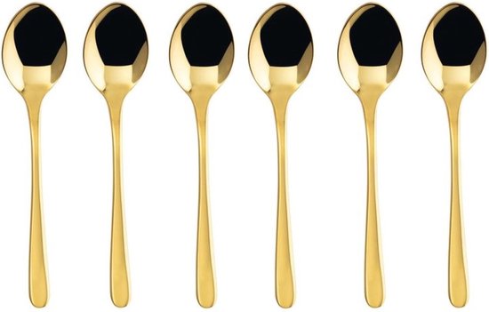 Sambonet Koffielepels Taste Goud 6-Delig van Sambonet