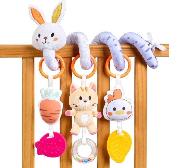 Sander Shop Kinderwagen, speelgoed voor baby's, activiteit, spiraal, speelgoed, hangspeelgoed, babyzitje, kinderbed, speelgoed voor kleine kinderen, jongens en meisjes vanaf 0 3 6 9 12 maanden