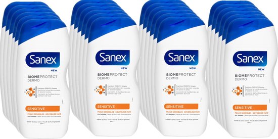 Sanex Douchegel Dermo Sensitive 500 ml - Voordeelverpakking 24 stuks van Sanex.