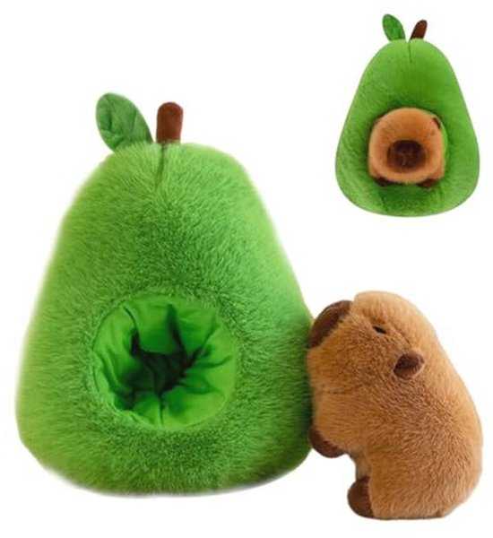 Schattig Avocado Pluche Speelgoed - 35 cm 2-in-1 Knuffeldier