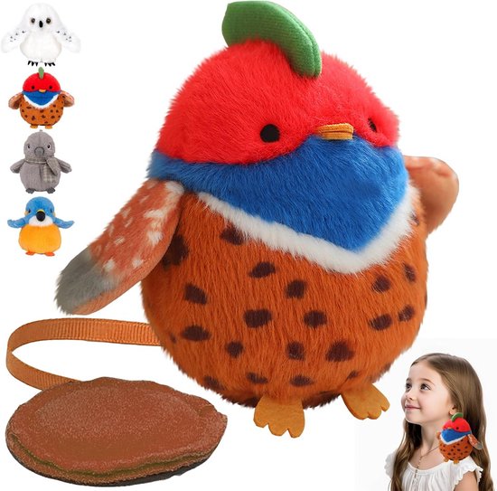 Schattig Kameleon Pluche Knuffeldier met Magnetische Pootjes voor op de Schouder - Zacht Pluche Speelgoed als Cadeau van Merkloos