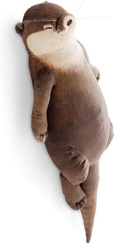 Schattig Otter Knuffelkussen met Verborgen Pennenzak en Polssteun van Merkloos
